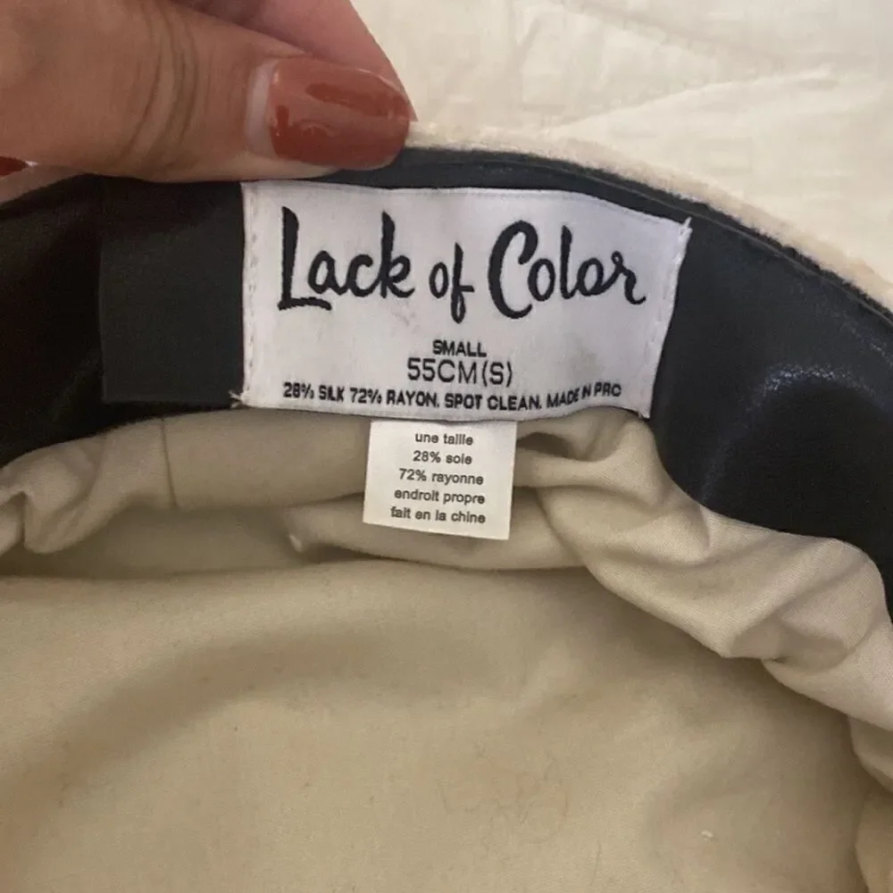 Lack of Color Hat Light tan Size Small see Video